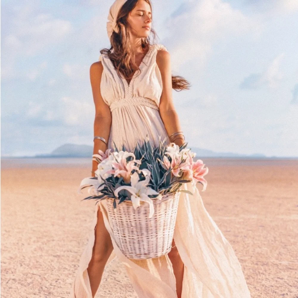 Off White Wedding Dress | Greek Goddess Boho Bridal | Multiway Dress Braided - Picture 7 of 13